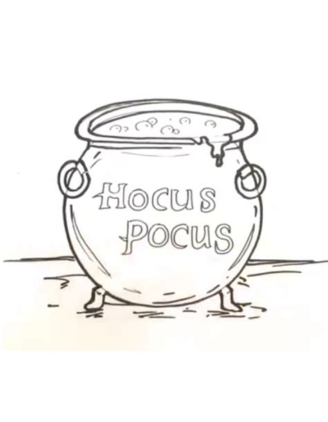 Hocus Pocus Coloring Pages Free Printable Pdf