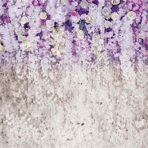 Buy Wedding Purple White Flower Floral Background