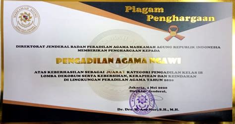 Detail Contoh Piagam Penghargaan Juara Kebersihan Kelas Koleksi Nomer