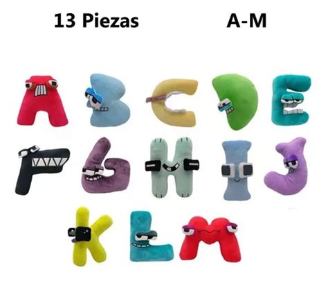 13pcs Alphabet Lore Muñeco Peluche Niños Juguete Regalos Cuotas sin