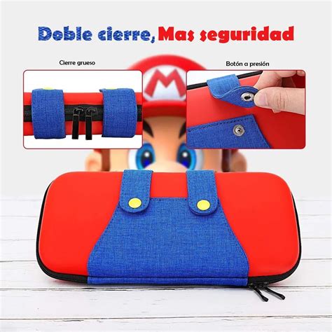 Estuche Viajero Mario Bros Para Nintendo Switch Proteccion Mercado Libre