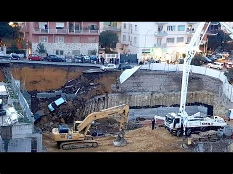 Roma Balduina Si Apre Voragine Inghiottite Le Macchne Parcheggiate Su