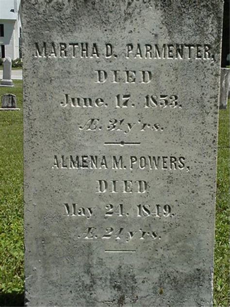 Almina Melissa Powers M Morial Find A Grave