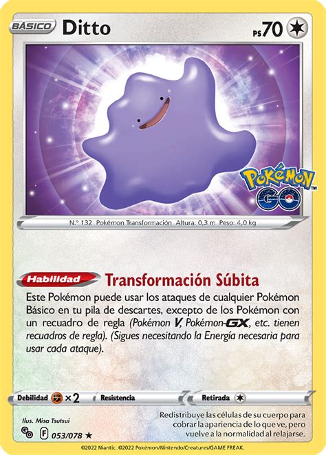 Ditto Pokémon GO TCG WikiDex la enciclopedia Pokémon