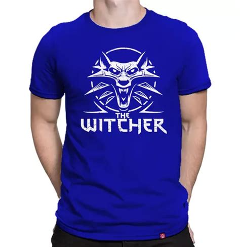 Camiseta The Witcher Geralt De R Via Camisa Lobo S Rie Jogo