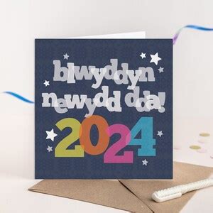 Welsh Happy New Year Cards Cardiau Blwyddyn Newydd Dda - Etsy