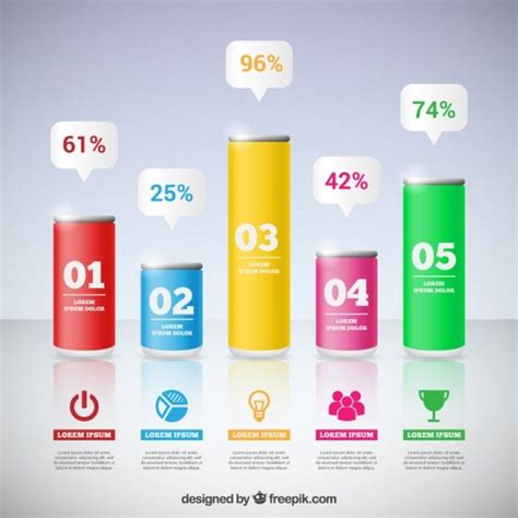 Téléchargez Les Barres Verticales Infographie gratuitement