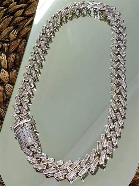 Artificial Diamonds Sterling Silver Diamond Chain For Men at Rs 150 ...