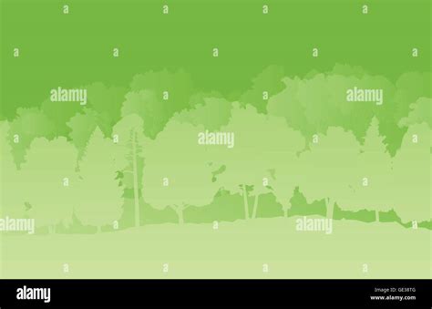 Forest trees abstract vector background landscape Stock Vector Image ...