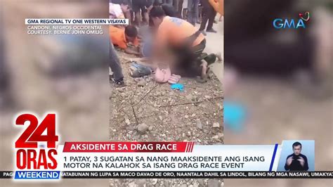 Patay Sugatan Nang Maaksidente Ang Isang Motor Na Kalahok Sa Isang