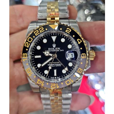 Jual Jam Tangan Pria Rolex Gmt Master Ii Bumble Bee Guinness Jubilee