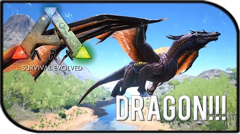 Ark Survival Evolved Dragon Gameplay The Tamed Dragon Youtube