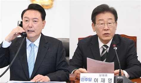 윤 대통령 내주 용산서 이재명 대표와 첫 단독 회담협치 발걸음에 주목