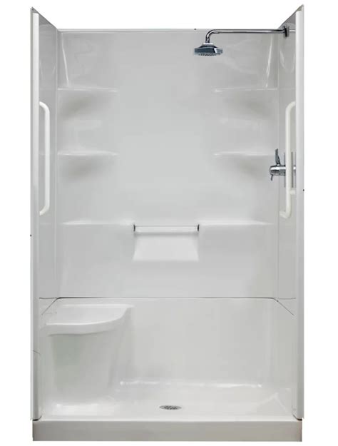 Mirolin Madison 48 Inch 1 Piece Acrylic Shower Stall The Home Depot