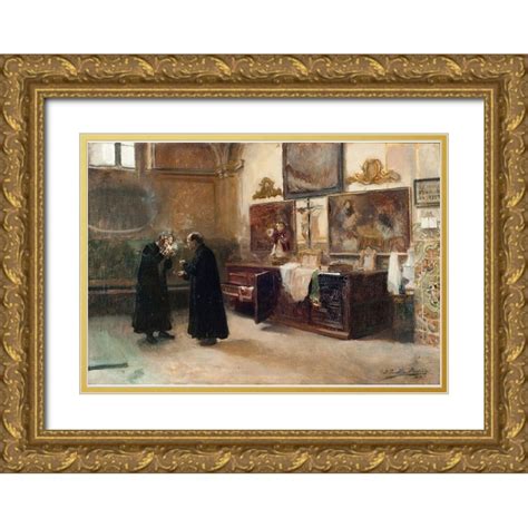 Sorolla Joaquin 32x23 Gold Ornate Wood Framed With Double Matting