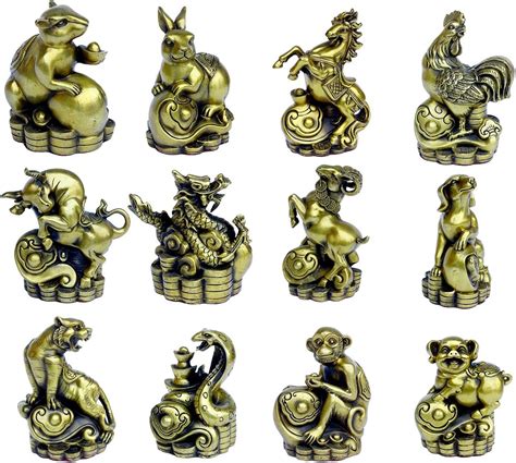 Amazon Handmade Brass Chinese Zodiac Statue Wealth Figurine Home