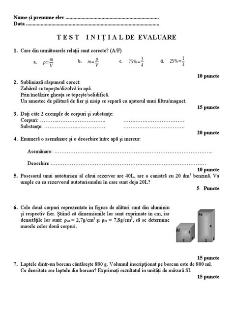 Test Initial Clasa A 7 Pdf