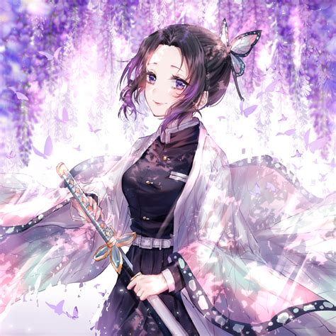 shinobu kochou demon slayer fan art  resolution