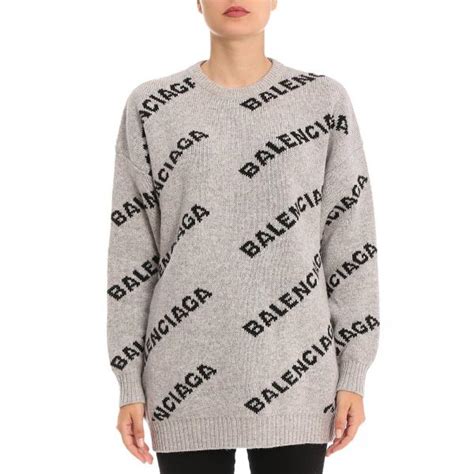 Sweater Women Balenciaga Sweater Balenciaga Women Grey Sweater