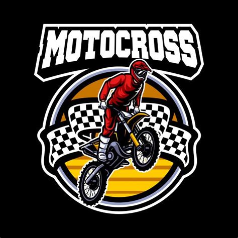 Premium Vector Motorcrosser Motocross Motocross Logo Bike