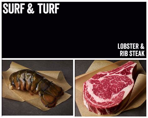 Surf & Turf: Lobster and Rib Steak | Lobel's of New York