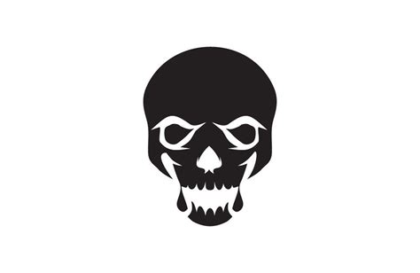 Skull Head Skeleton Logo Design Graphic by dimensi design · Creative ...