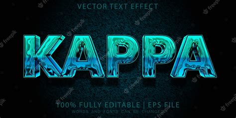 Premium Vector Kappa Villain Heroes Movie Premium Text Effect