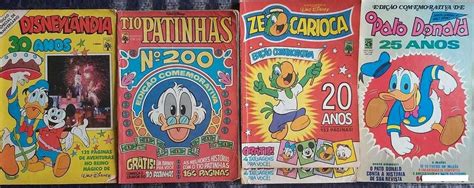 Disneyl Ndia Tio Patinhas Z Carioca Pato Donald Comemorativas