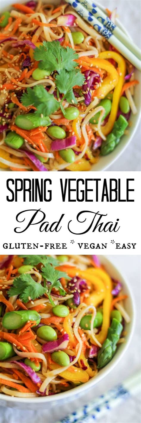 Spring Vegetable Pad Thai Vegan And Gluten Free Theroastedroot Net