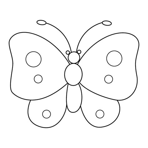 Coloriage papillon facile (Coloriage Papillon)