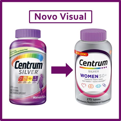 Centrum Multivitam Nico Silver Mulher Anos Tabletes Em