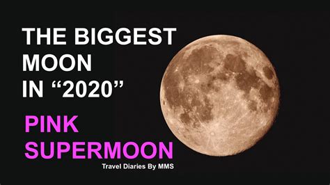 Pink Supermoon Of 2020 The Biggest And Brightest Moon Pink