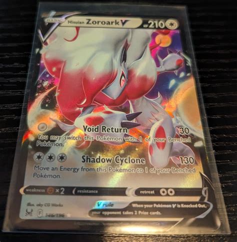 Pok Mon Tcg Hisuian Zoroark V Sword Shield Lost Origin Holo