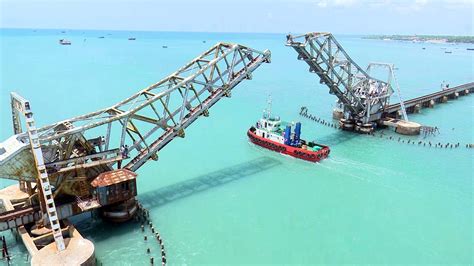 New Pamban Bridge Indias First Vertical Lift Rail Sea Bridge