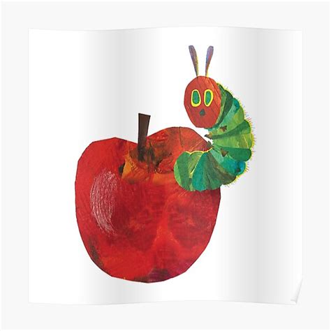 The Very Hungry Caterpillar Poster For Sale By Underonesky Redbubble