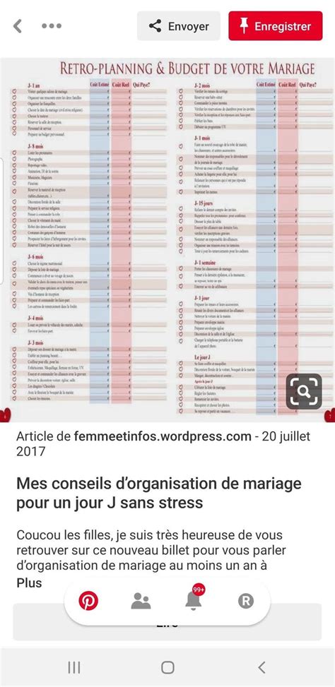 Épinglé par Roseline Banda Helou sur retroplanning mariage Planning