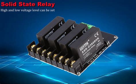 Oumefar 4 Channels Solid State Relay Module High Voltage Level Trigger