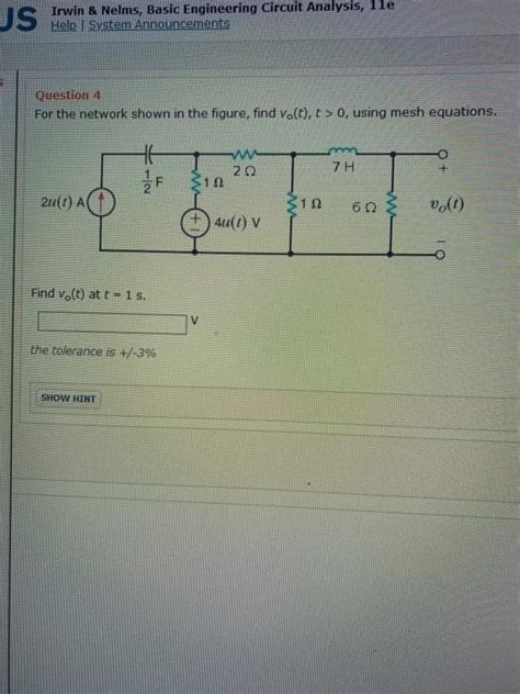 Solved JS Irwin Nelms Basic Engineering Circuit Analysis Chegg