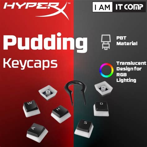 Hyperx Pudding Keycaps Durable Double Shoot Pbt Full Keycaps For