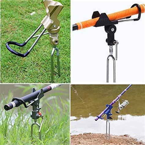 2Pack Bank Fishing Rod Holder Ground Fish Pole Beach Fishing Rod Rack