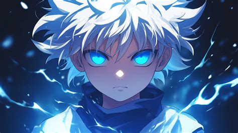 HxH Killua Dark Blue Desktop Wallpaper - Free HxH 4K Wallpaper