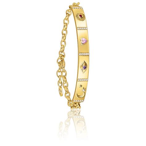 Bracelet Cosmic Amulets Plaqu Or Jaune Thomas Sabo Ocarat