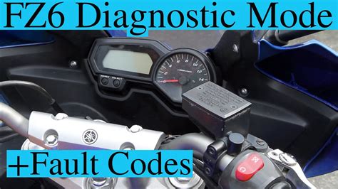 How To Enter Diagnostic Mode Yamaha Fz6 Fault Codes Youtube