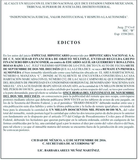 Avisos Notariales Publicar Edictos