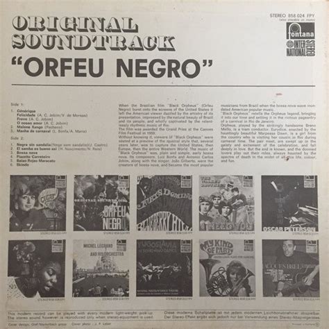 Various Original Soundtrack Orfeu Negro LP Historia Nuestra