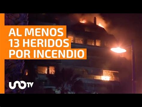 Incendio en Valencia España consume un edificio de 14 pisos UnoTV