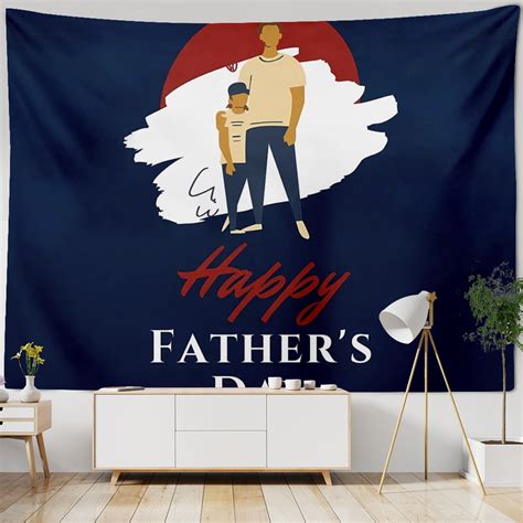 Kingque Happy Fathers Day Backdrop Decorations Washable And Reusable