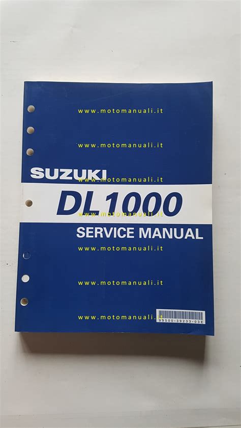 Suzuki V STROM DL 1000 2002 Manuale Officina INGLESE Originale WORKSHOP