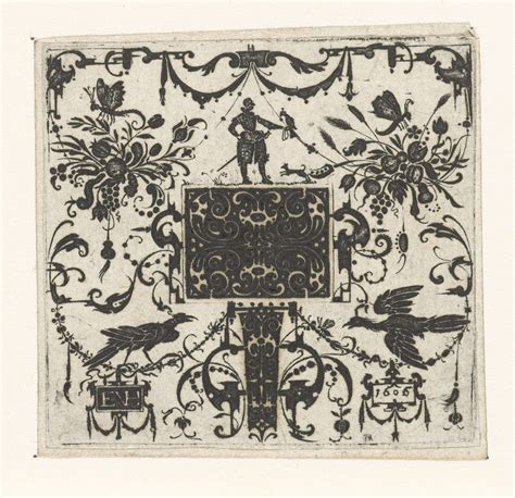 Zwartornament Met Rechthoek Esaias Van Hulsen 1606 Rijksmuseum In