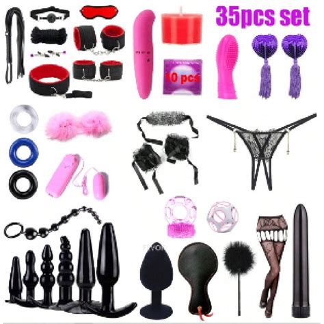 Adult Handcuffs Ball Whip Kit Bondage Set Couple SM Sex Toys For Women